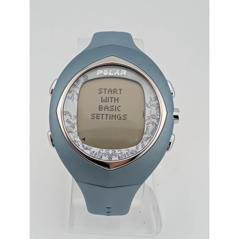 Polar F11 Fitness Women Digital Watch Light Blue 40mm Case- New‎ Battery